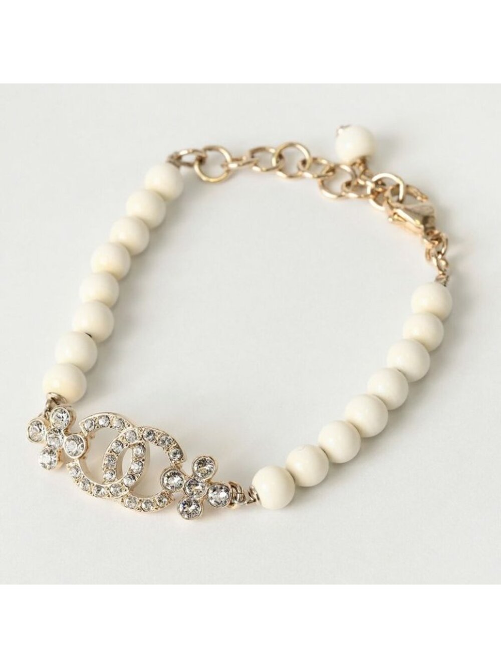 Chanel Bracelet Gold White - Picture 1 of 6